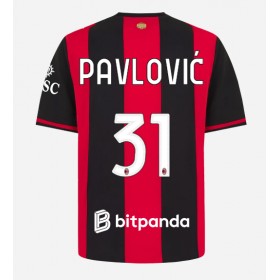 Pánské fotbalový oblečení AC Milan Strahinja Pavlovic #31 Domácí košile 2026-27 Krátkým Rukávem